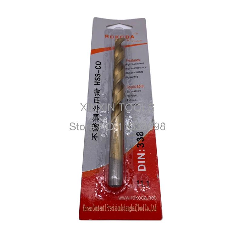 

2PCS M42 3.6mm-6.0mm HSS-CO Cobalt Drill Bits,Straight shank twist drill,used in Stainless Steel (3.6/3.8/4.0/4.5/5.0/5.5/6.0mm)