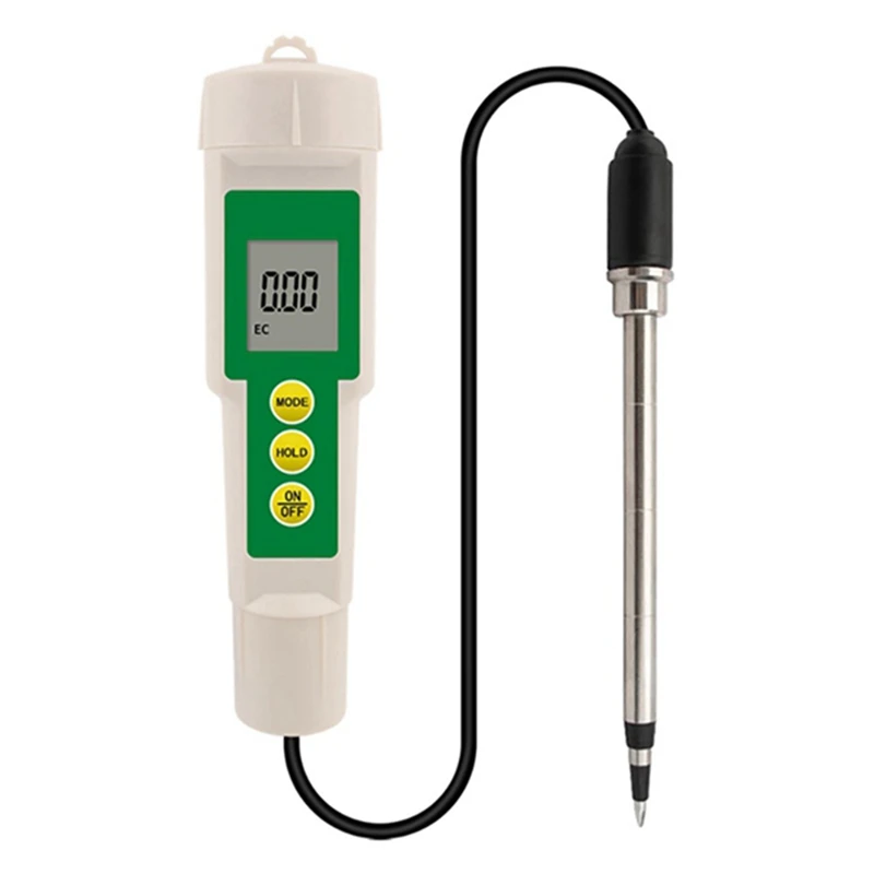 EC-3185 Soil Meter 3 In 1EC/TDS/CF Soil Tester Digital Garden Plant Soil Temperature Conductivity Tester With Probe