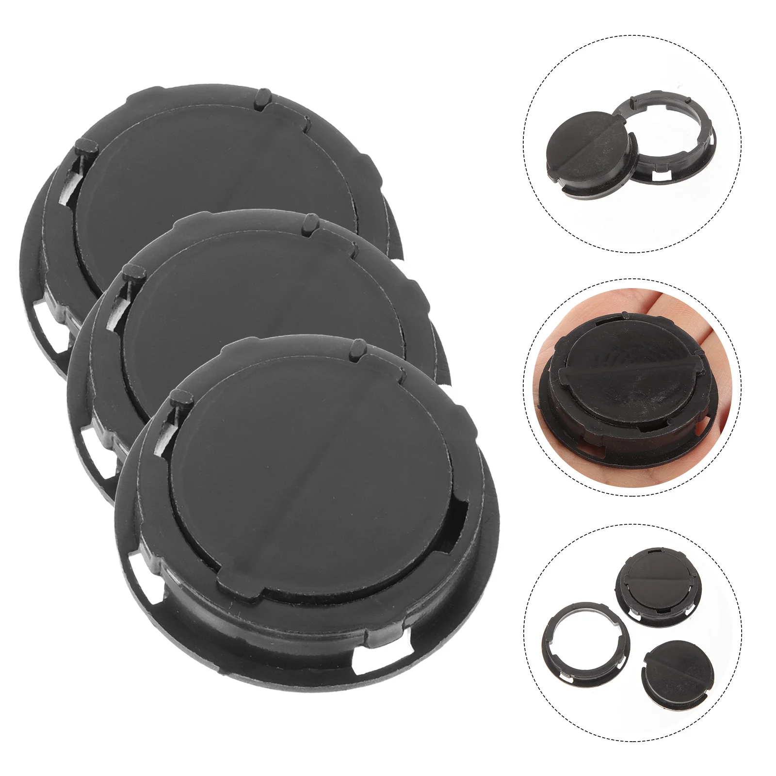 

20 Black Bank Plugs Reusable Stoppers Savings Box Saving Box Bottom Plugs Bottom Holes Abs Material Lightweight