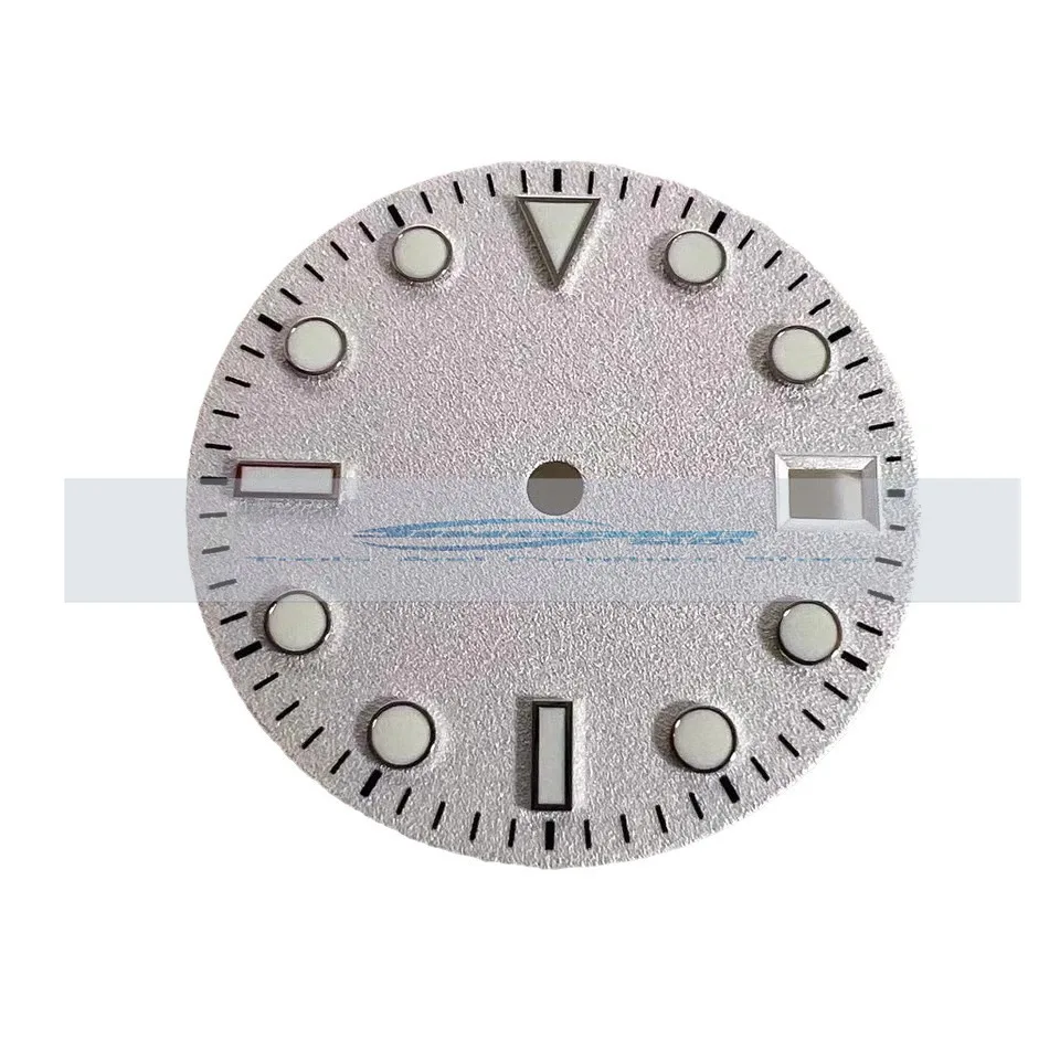 

Новые аксессуары для часов буквально, без логотипа, зеленый светящийся, матовый циферблат для механизма NH35/36/4R/7S