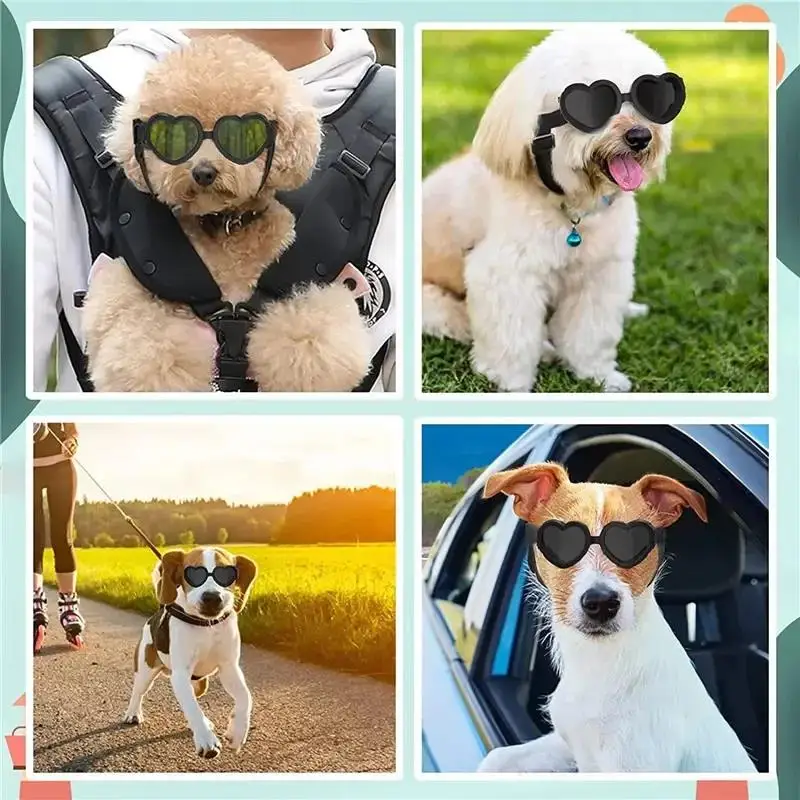 Useful Small Dog Sunglasses Waterproof UV Protection Dog Cat Sun Glasses with Adjustable Strap Goggles Pet Products