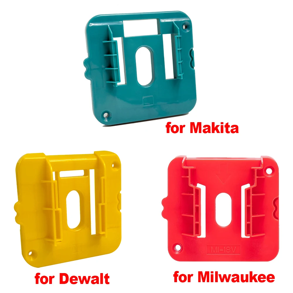Soporte de batería de 5 uds., estante de almacenamiento de batería para Dewalt/Makita/Milwaukee, batería de iones de litio de 18V, soporte de herramienta de montaje en pared, fijación