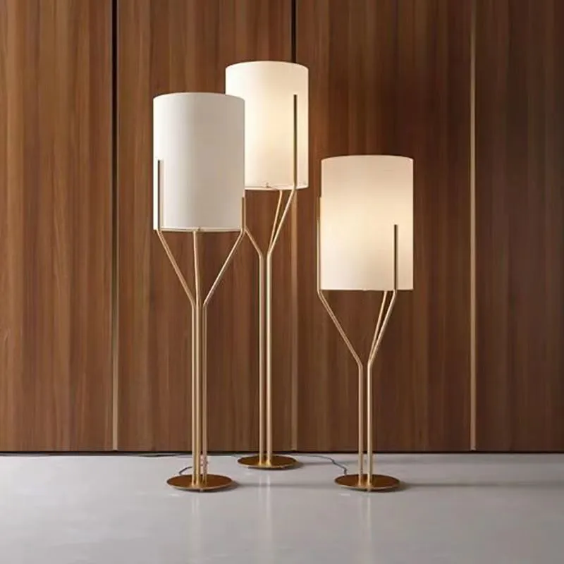 

2026 Арборесцентный торшер, простой светодиодный тканевый абажур, вертикальные лампы для чтения, креативный винтажный диван для спальни, офиса Li