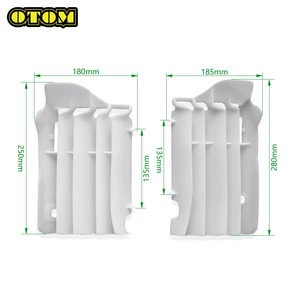 혼다 라디에이터 루버용 오토바이 플라스틱 쿨러, 모토크로스 엔진 오일 냉각, CRF250R 15-17 CRF450R 15-16 피트 더트 바이크 부품