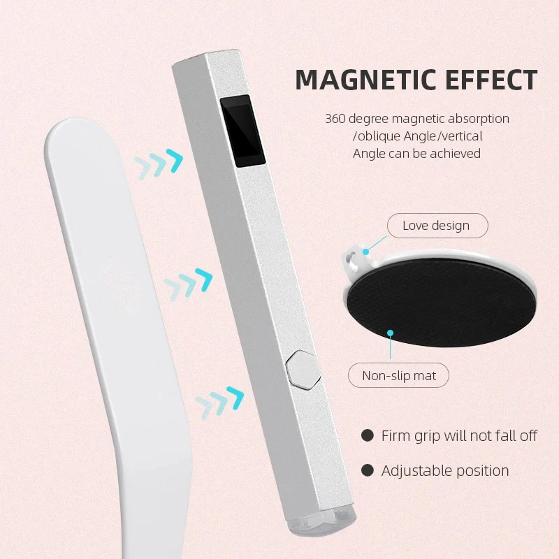 Draagbare Nagellamp Oplaadbare Mini Nail Droger Met Led Scherm Uv Led Nagellamp Zaklamp Pen Usb Professionele Nail Apparatuur