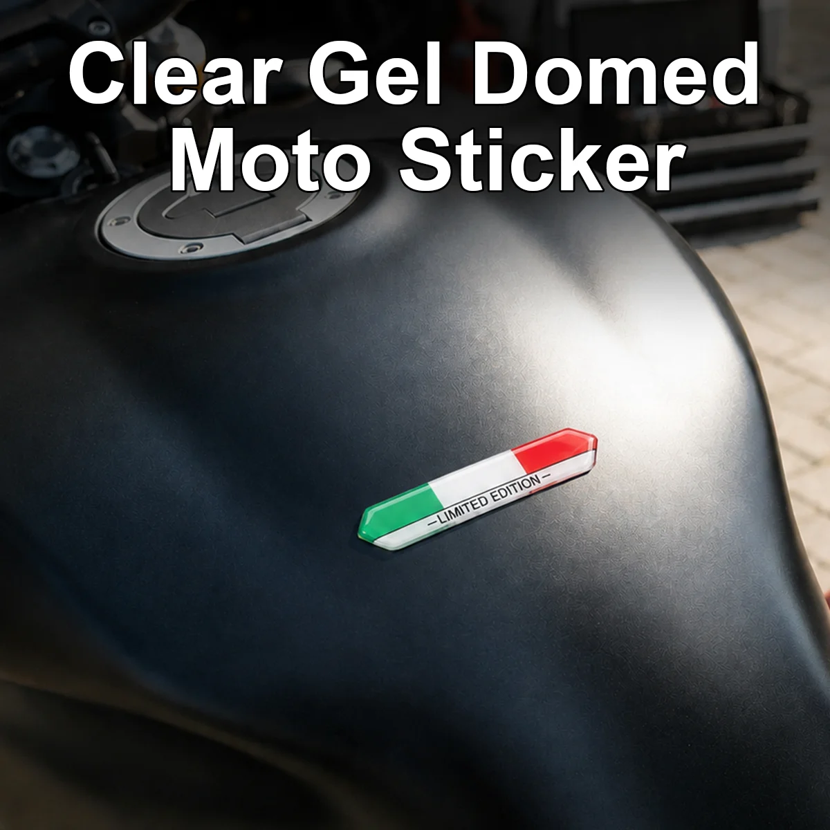 2 Stück für Piaggio Vespa Aprilia Ducati Italien-Flaggen-Aufkleber, limitierte Auflage, 3D-Aufkleber mit hochglänzender, gewölbter Gel-Oberfläche für Auto-Dekorationen – Detail 5