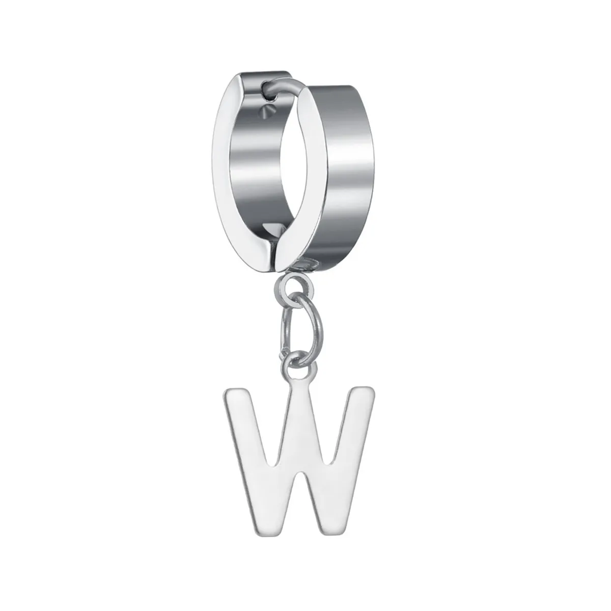 High Quality Fashion Initials 26 Letters A-Z Drop Earrings For Women Silver Color Punk Dangle Earrings accessories Jewelry Gift
