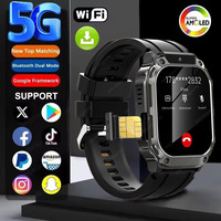 Sim Card Smart Watch GPS Tracker 5G/WIFI BT Call 200W PX Camera 1.955inch Payment Heart Rate Fitness Sport 750mAh smartwatch Men