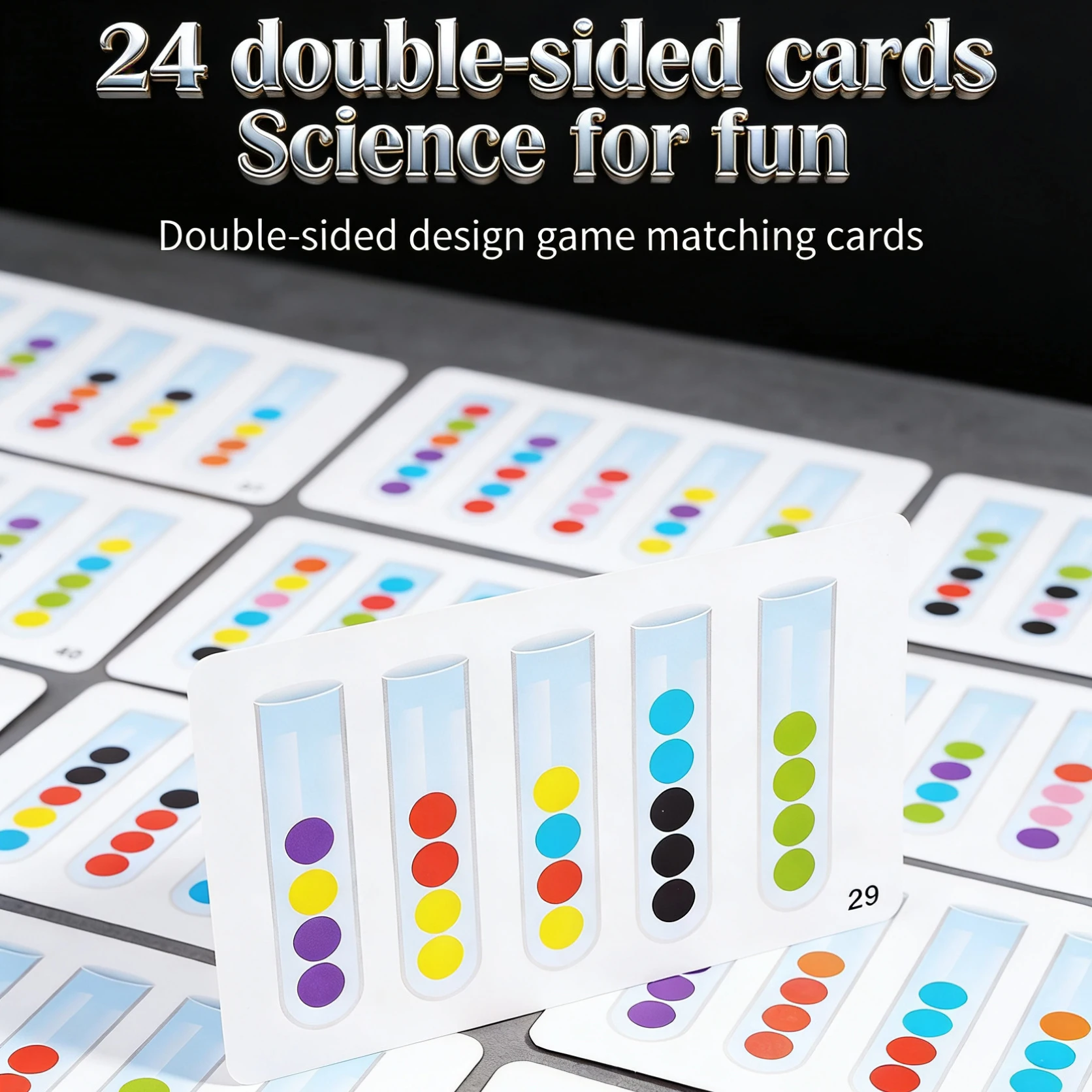 어린이 튜브 클램핑 색상 맞추기 게임 8가지 색상 나무 구슬 핀셋 세트, 유아의 소근육 발달 및 색상 인식 향상