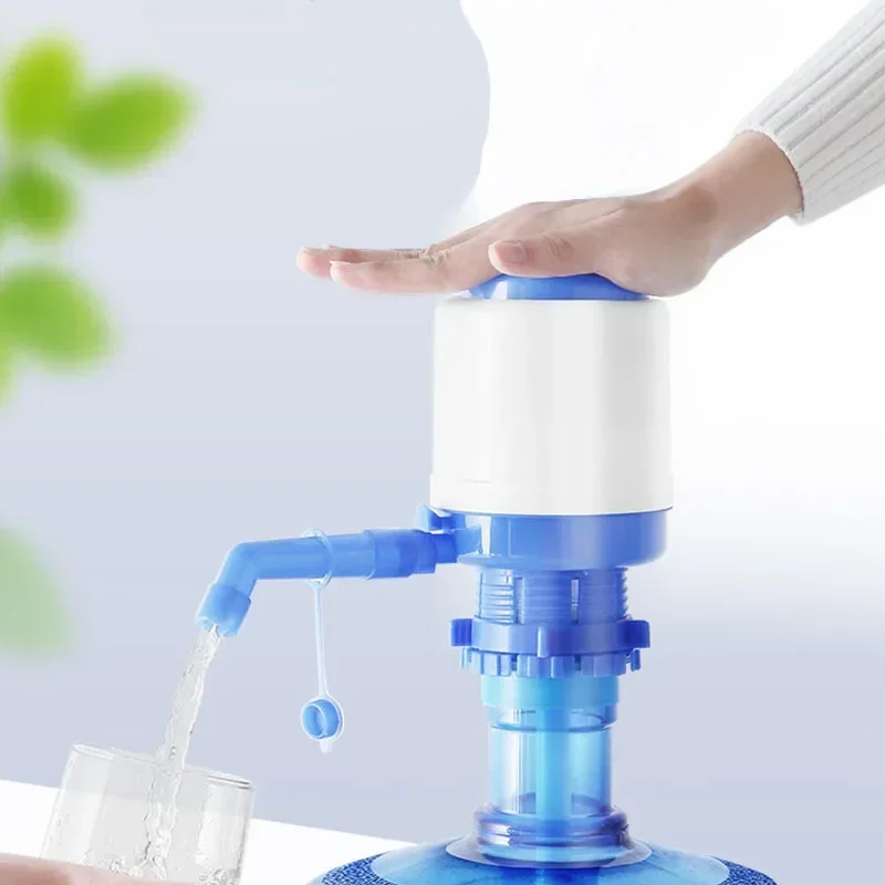 Water Bottles Pump Manual Hand Pressure Drinking Fountain Press with An Extra Short Tube Food Grade