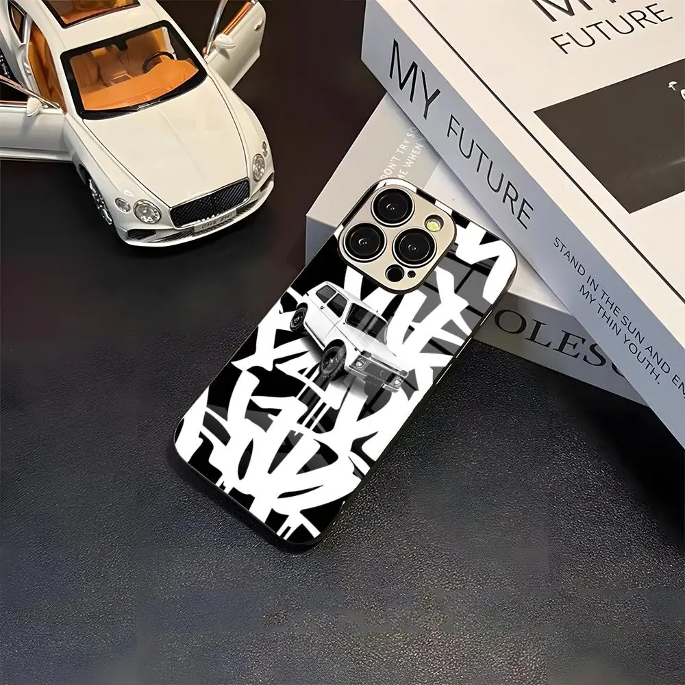 Russia Lada Lada Raven Phone Case New Cool Electroplated Glass Unique Fashion For IPhone 16 15 14 13 12 11 X Vivo Oppo