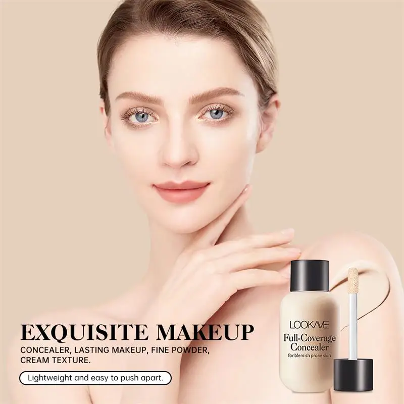 Mini Matte Liquid Concealer Foundation Dark circles in the Eyes Pores Pore Waterproof  Long Lasting Brightening Facial Concealer