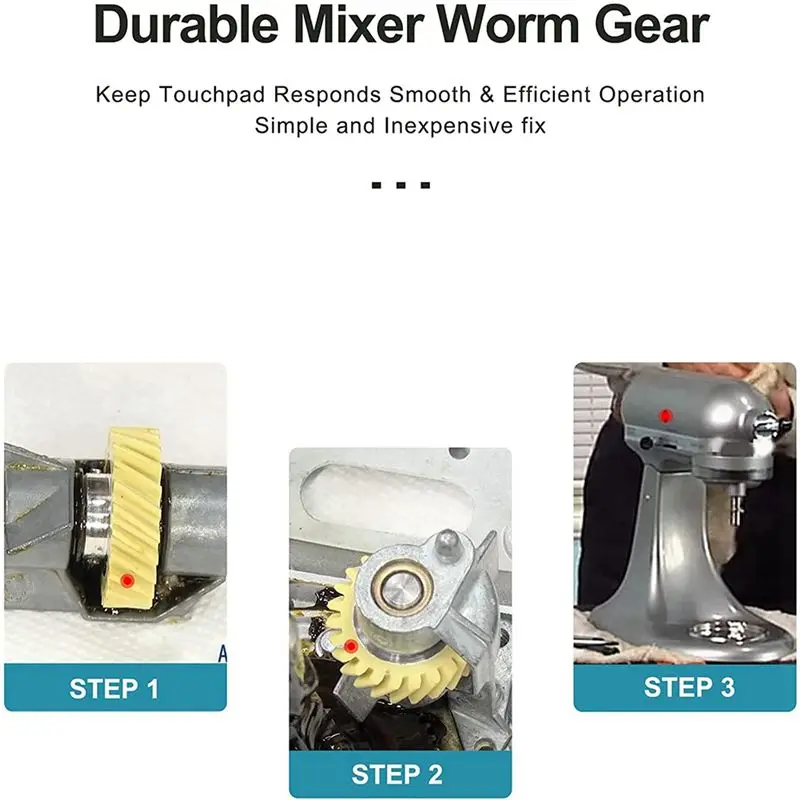 【ELEVATE LIFE】2PCS Mixer Worm Gear Replacement for & for Mixers Gear Replace Parts 4162897 4169830 AP4295669 ABDD