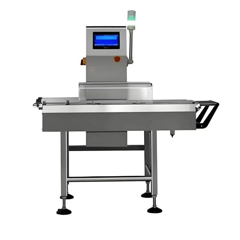 Automatic Online Weighing Machine Food Industry Dynamic Conveyor Belt Check Weigher Touch Display