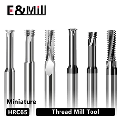HRC65 1 tooth full tooth 3 tooth high hardness tungsten steel thread milling cutter alloy thread milling cutter for coated steel