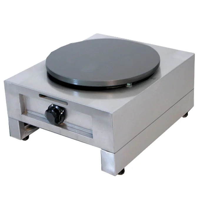 

3 KW Commercial gas roti crepe maker rotating crepe maker pancake machine
