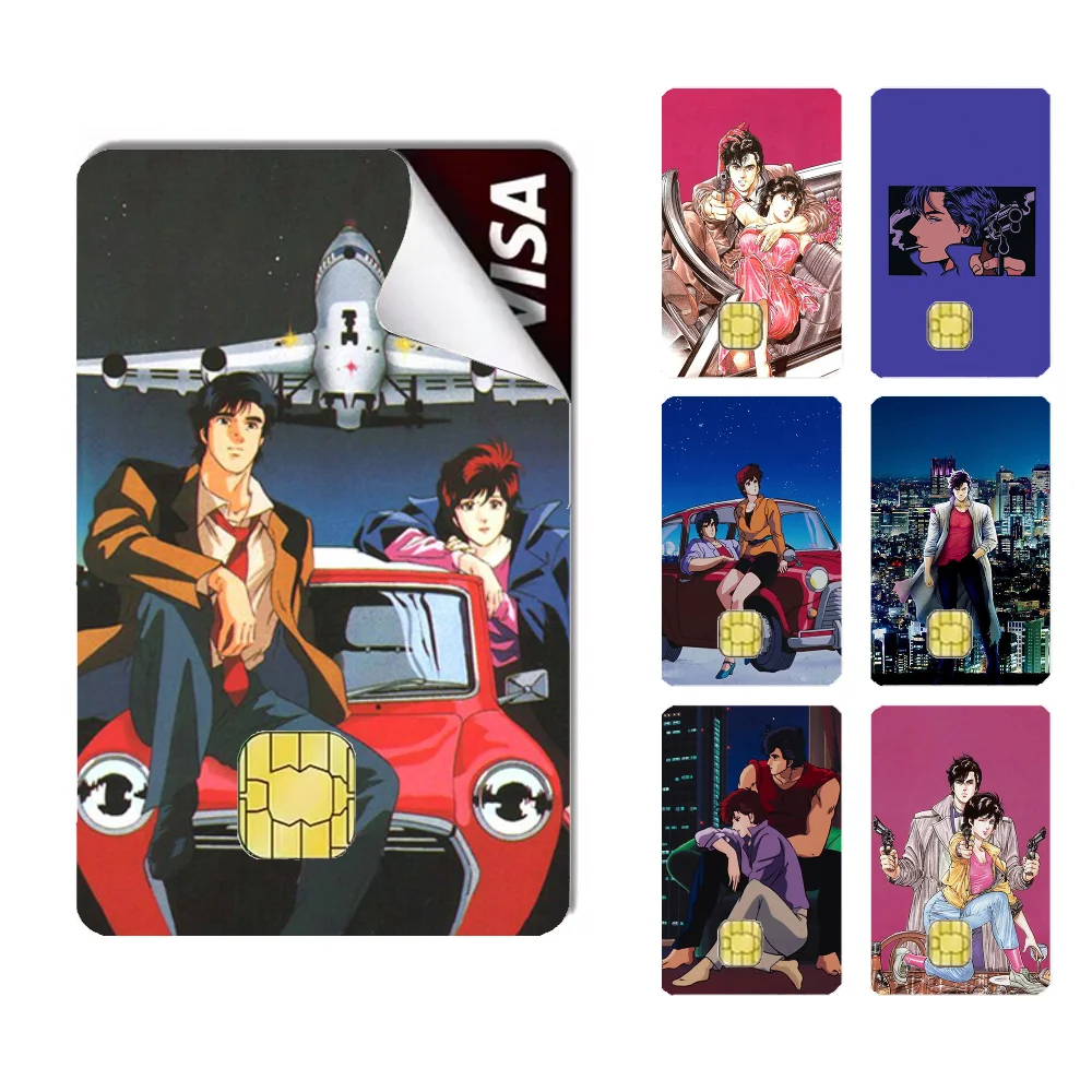 

Retro City Hunter Comic Stickers Credit Visa Debit Bank Charge Card Bus Metro Waterproof Sticker Decal Decoration