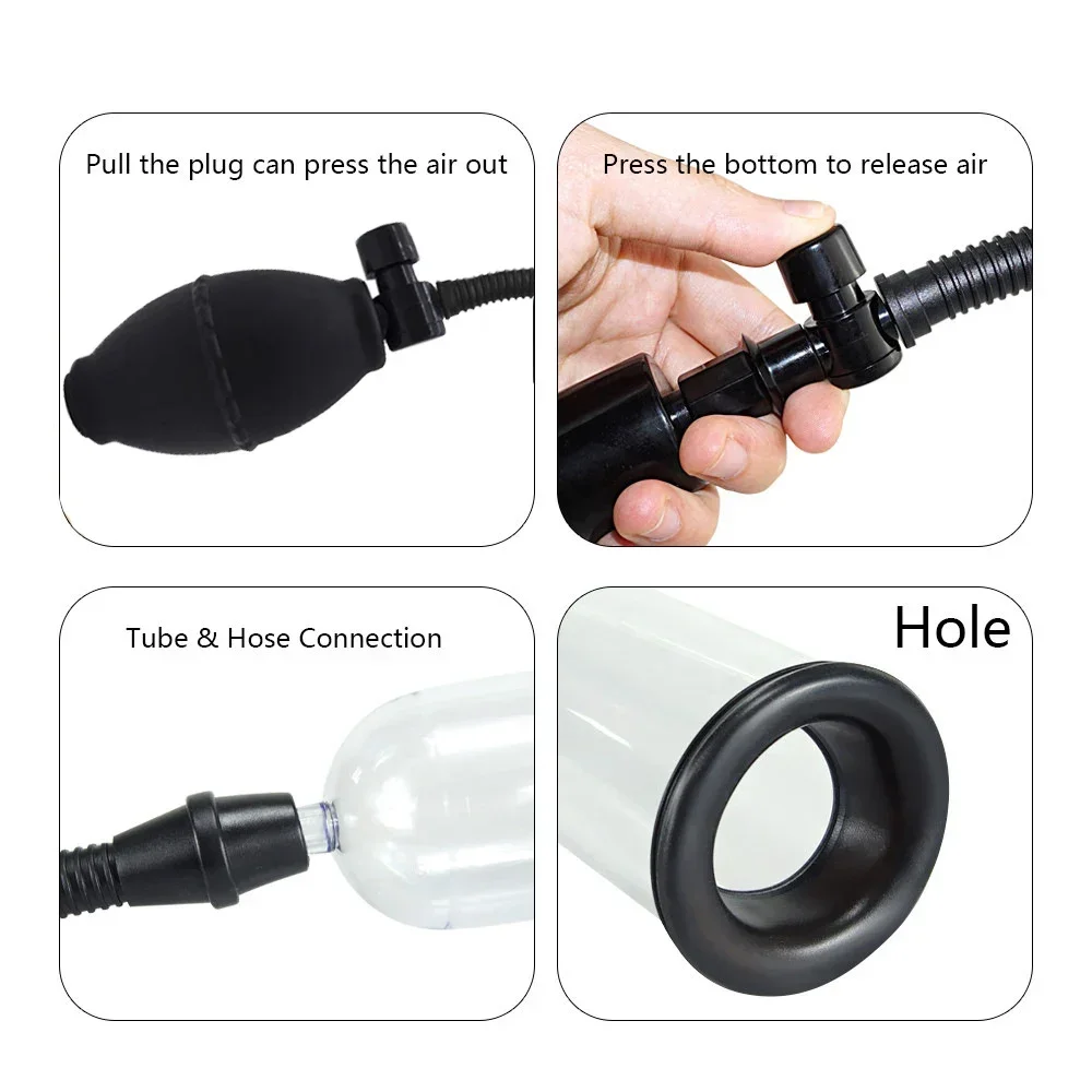 فعالة مضخة القضيب توسيع فراغ ديك موسع الرجال لعبة الجنس زيادة طول المكبر الذكور قطار المثيرة الكبار مثير المنتج #4