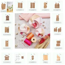 Window Metal house background Town Lucky BOX Garden Bear Cutting Dies Silicone Stamps Scrapbooking Stencil Photo Album Card DIY