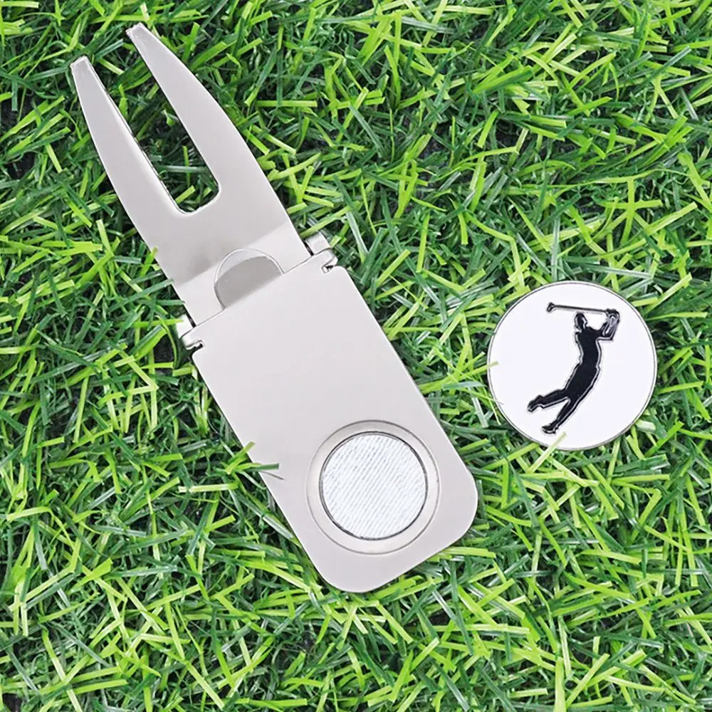 Magnetic Cigar Holder Golf Divot Marker Tool Portable Golf Cart Cigar Holder Clip Multipurpose Golf Accessories C