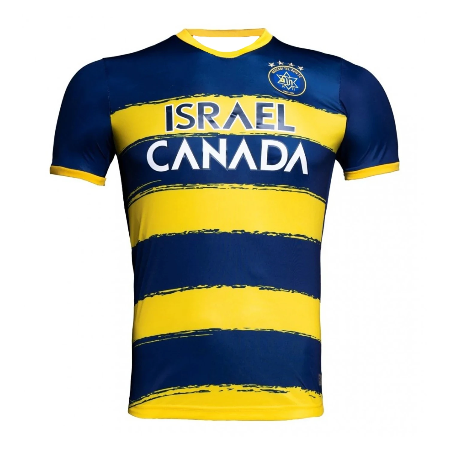 Vintage Style Maccabi Tel Aviv 2021-22 Away Football Jersey Man Women Sport Comfort T-Shirt Sport Program Kid/Adult Fashion Tee