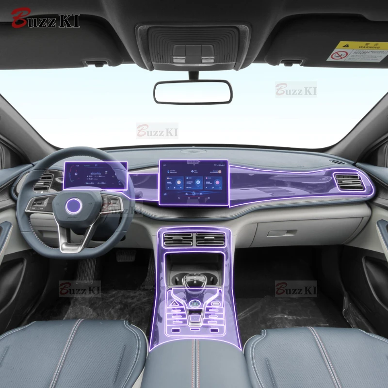 

Прозрачная защитная пленка для салона автомобиля BYD Qin PLUS DM-i 2021-2023