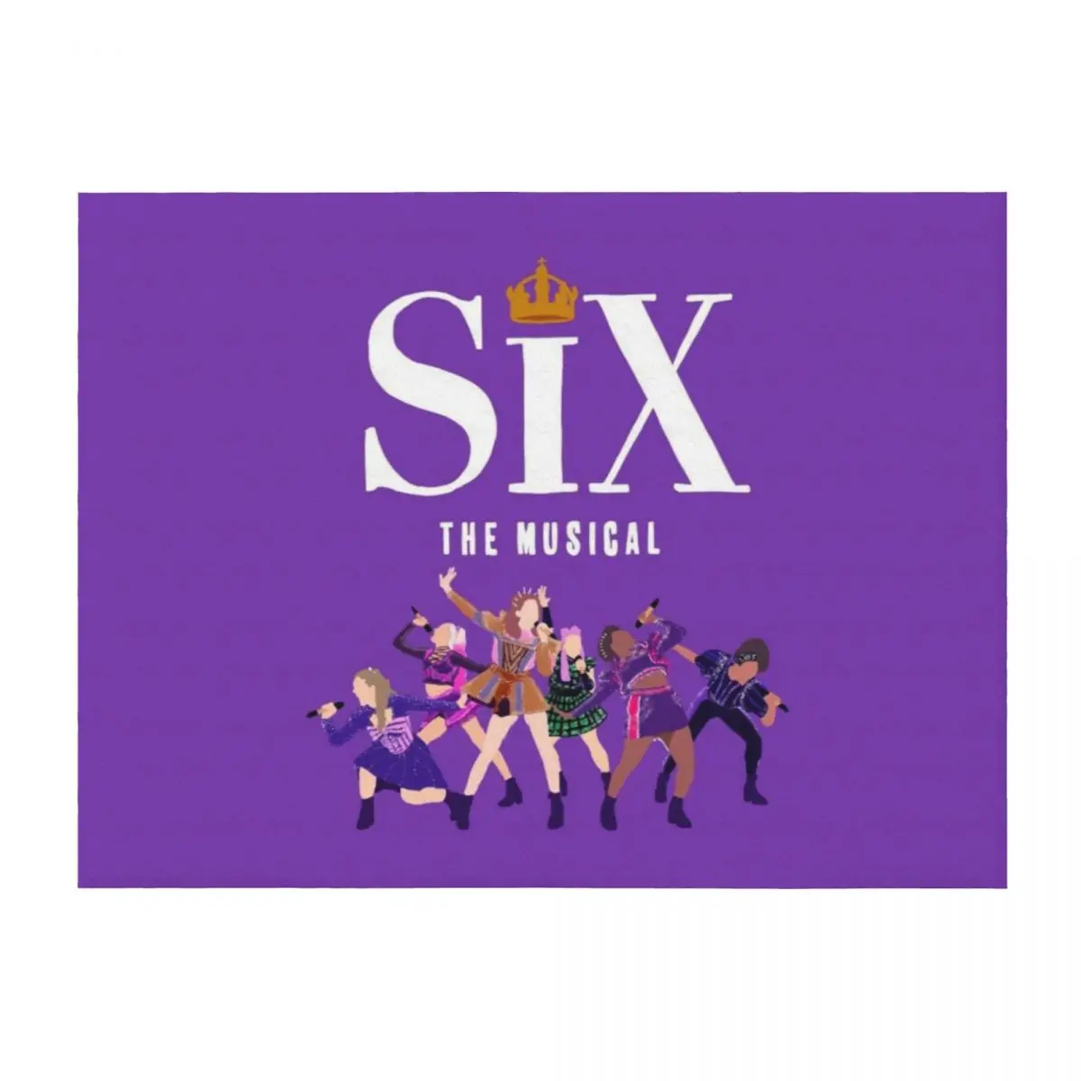 

Six The Musical Queens Poster Throw Blanket Sleeping Bag Furrys Furry Soft Big Blankets