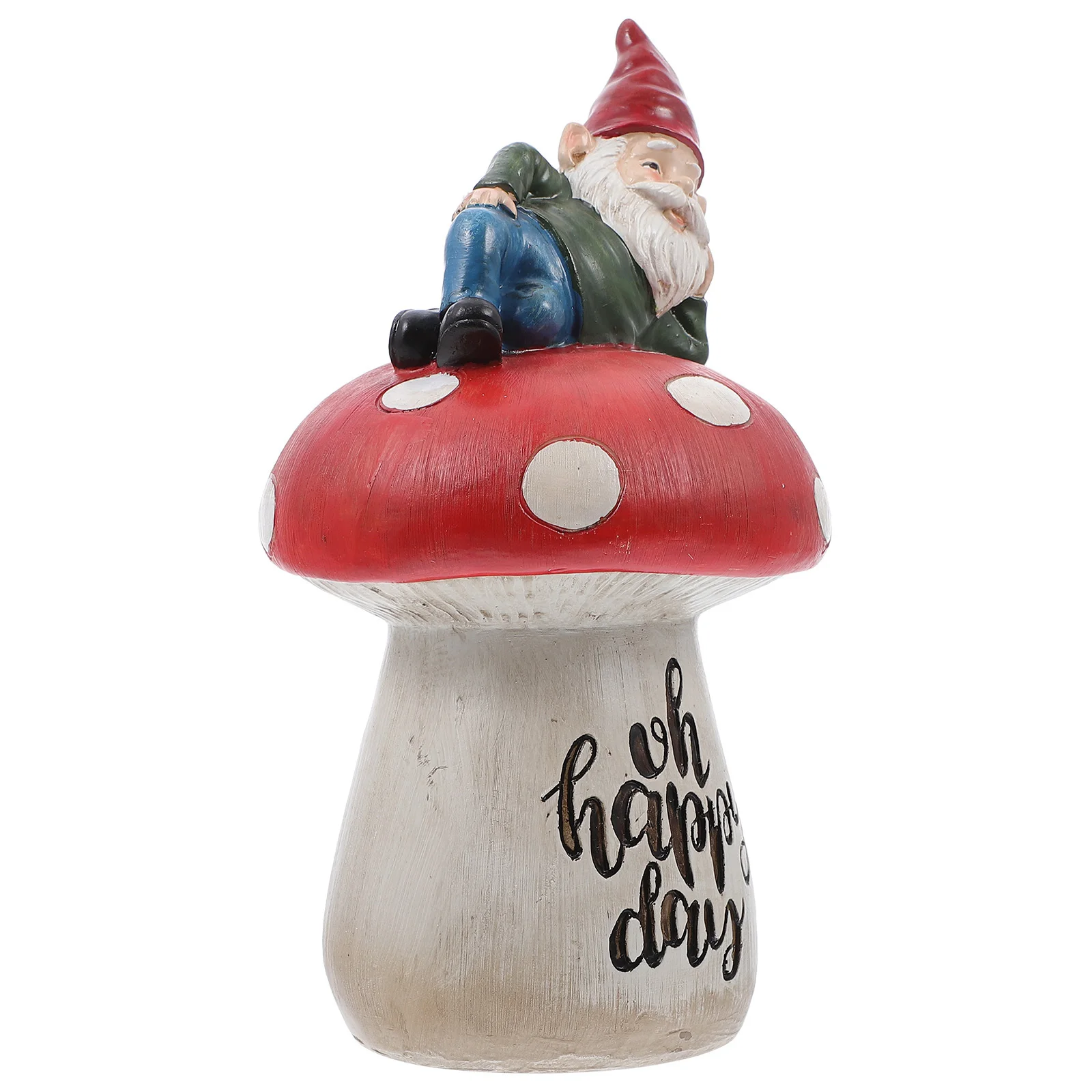 

Outdoor Ornaments Sculpture Adorn Garden Gnome Statue Decoration Mushroom Creative Chic Artware