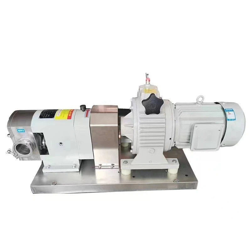 High viscosity 304 stainless steel cam rotor pump, metering pump, peanut butter filling machine rotor pump