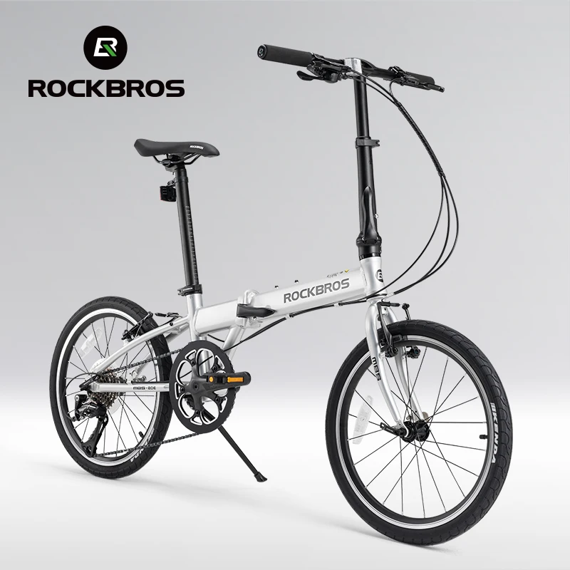 

ROCKBORS складной велосипед 20 дюймов с 8-скоростным переключателем Shimano, двойной V-образный тормозной велосипед, рама из алюминиевого сплава, велосипедные велосипеды