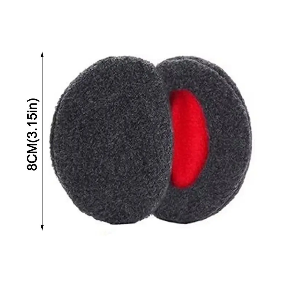 إكسسوارات عصرية من الصوف المنفوش بدون حمالات لتدفئة الأذن الدافئة لحماية الأذن أغطية الأذن المقاومة للرياح قفازات الأذن الناعمة للأنشطة الخارجية