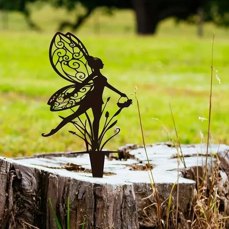 Garden Fairy Metal Outdoor Decor for Your Patio and Lawn image 4