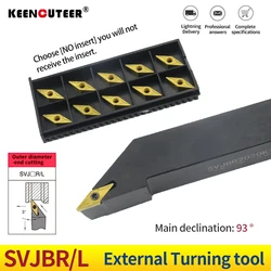 1pc External SVJBR1616H11 SVJBR2525M11 portautensili per tornitura esterna utensili per tornio per metalli VBMT11 inserti in metallo duro Set di utensili da taglio per tornio lathe tools