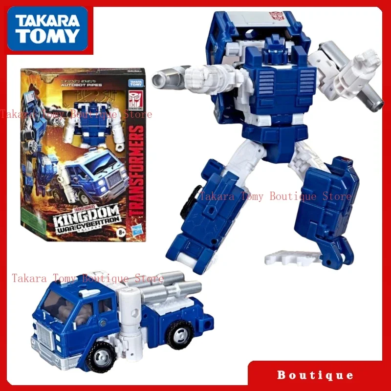 In Stock Takara Tomy Transformers Toys War for Cybertron:Kingdom WFC-K32 Autobot Pipes Action Figures Autobots Hobbies Gifts