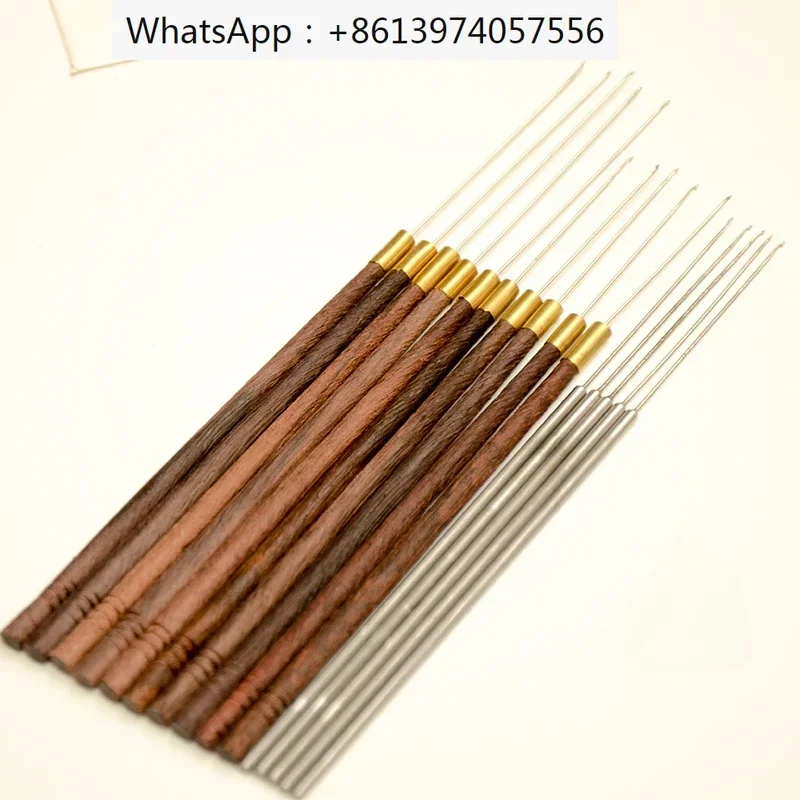 

Индия Вязание крючком Вышивка бисером Французская вышивка спереди Игла для вязания крючком из бисера