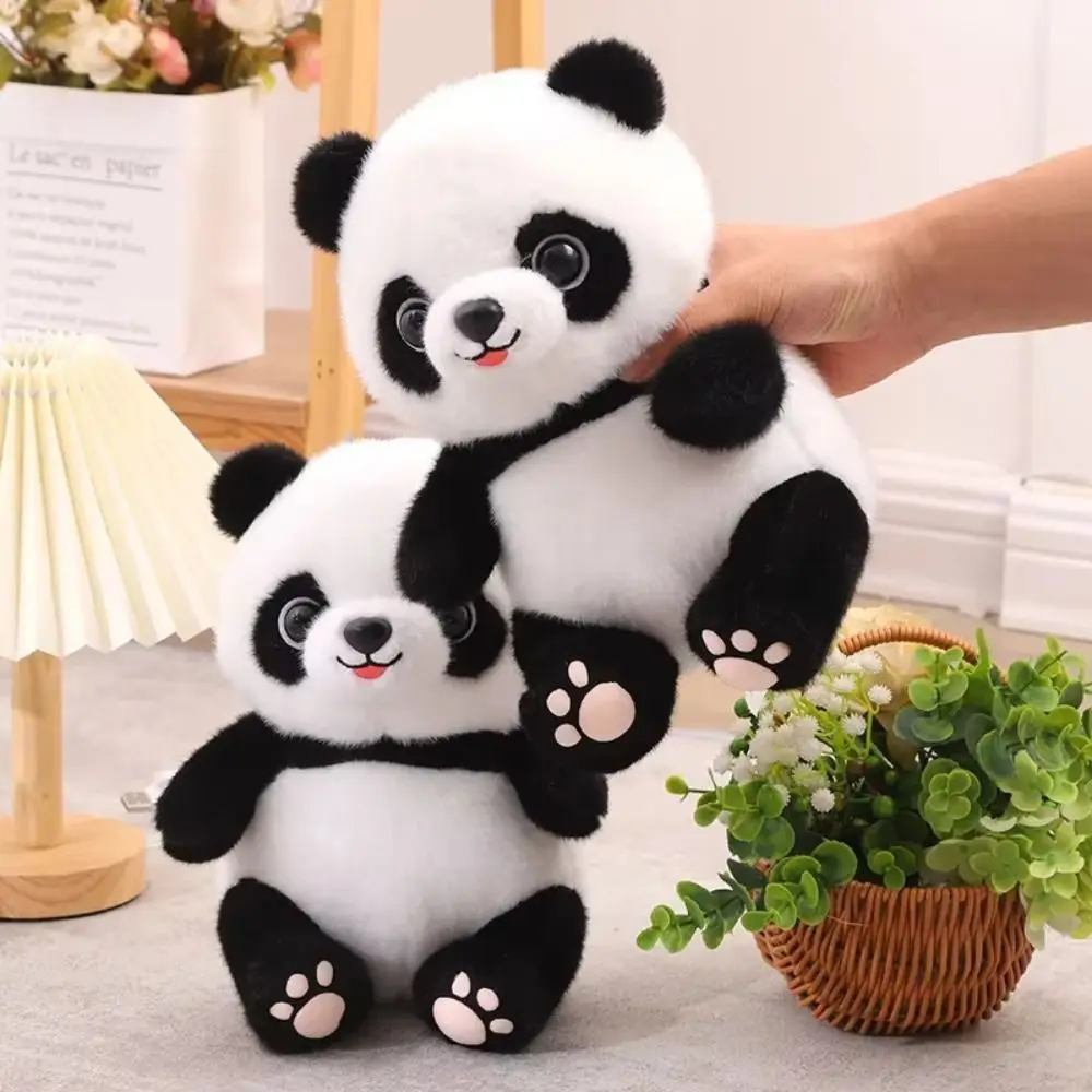 Stuffed Animal Panda Bedroom Sofa Home Decoration Stuffed Panda Simulation 23cm Panda Throw Pillows Headboard Cushion