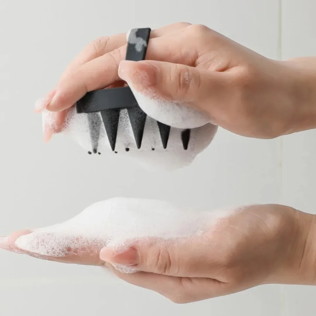 

1pc Massage Bath Brush Exfoliating Soft Bath Brush SPA Silicone Bath Brush Cleanser Hair Care Styling Tool Bathing Accessories
