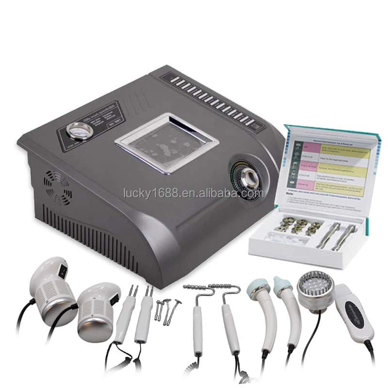 Best 7 in 1 Multifunction Skin Dermabrasion BIO Face Lift Ultrasonic Massager Beauty Machine with Microcurrent Gloves