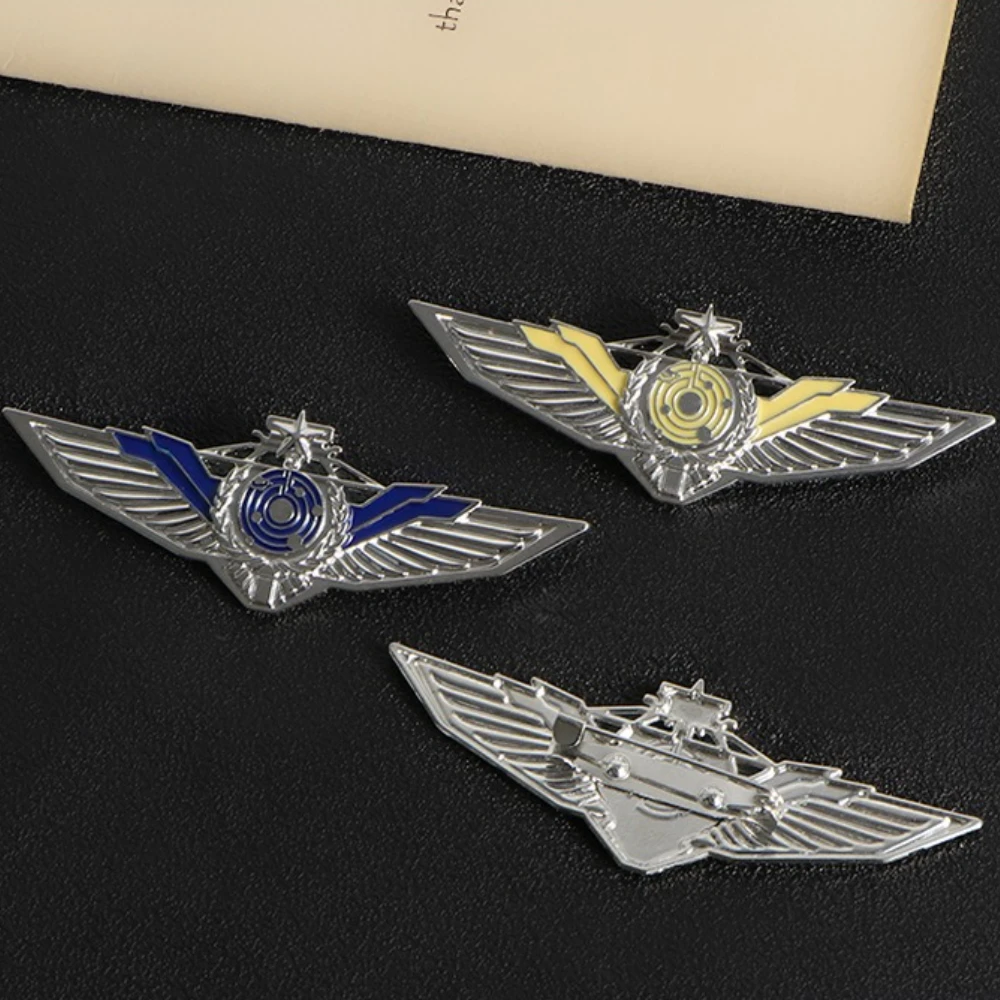 Aviation Flight Badge Brooch Metal Eagle Wing Butterfly Buckle Pins Gifts for Men and Women