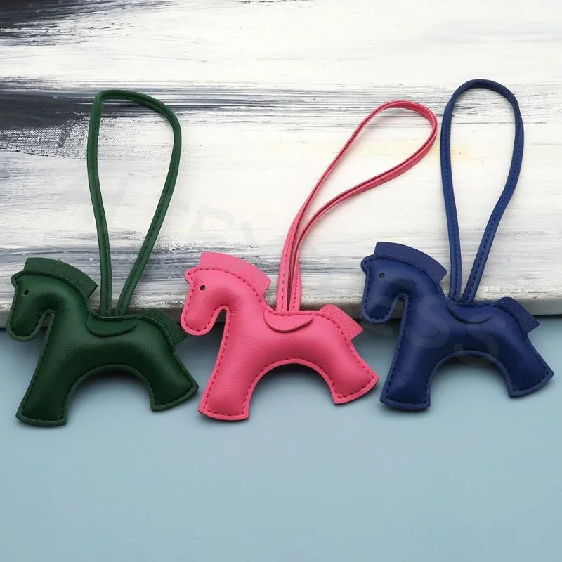 Classy PU Leather Petite Pony Attachment For Fashionable Women; Multicolor Stallion Bag Adornments Car Decor Birthday Present