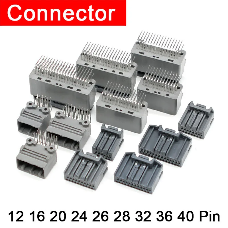 12 16 20 24 26 28 32 36 40PIN JAE Automotive PCB Pin Header Wiring Harness Connector Plug MX34012NF2 12P 16P 20P 24P 26P 28P 32P