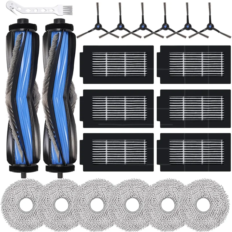 【قطرة السعر】لـ Ecovacs Deebot T50 Omni/T50 Pro Omni/T50 Max Pro Omni Robot Vacuum Cleaner Accessories-الفرش الرئيسية، وسادات الممسحة