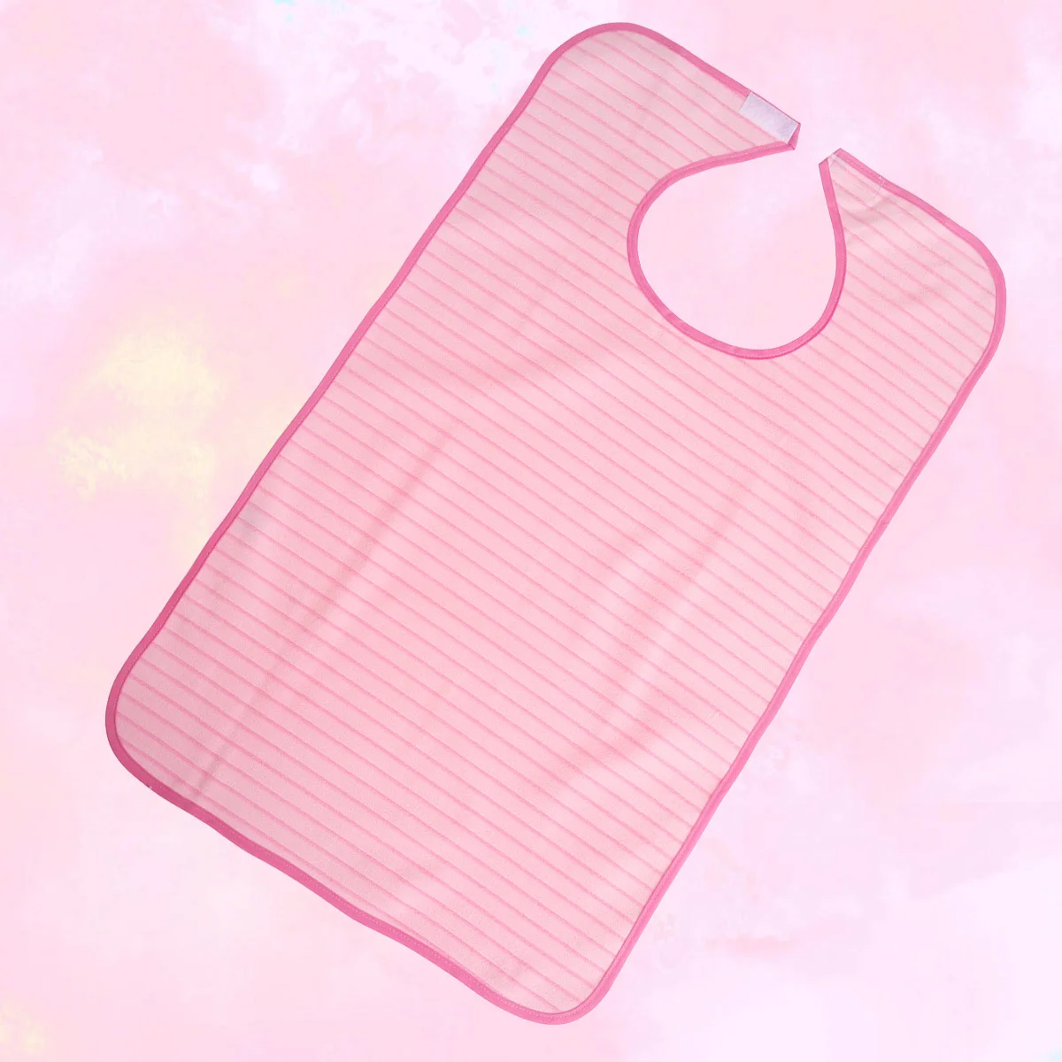 

Pink Double Layer Machine Washable Adult Waterproof Bib Clothing Protector for Bedridden Convalescent Waterproof Clothing