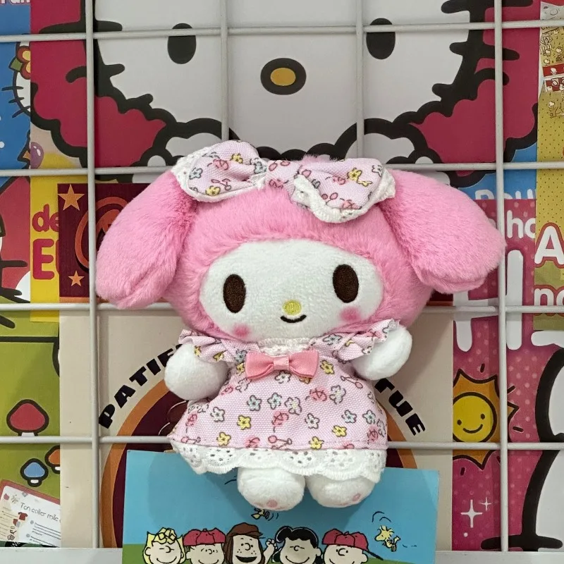 Sanrio Cartoon Hello Kitty Plush Keychain Pendant Kawaii Melody Daily Backpack Personalized Fashion Accessories