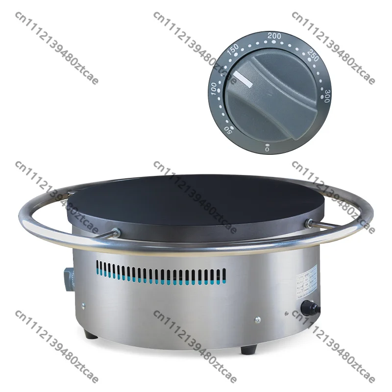 Electric Non-stick Crepe Maker Adjustable Temp Rotary Pancake Baking Pan Household Snack Baking Cooking Appliance