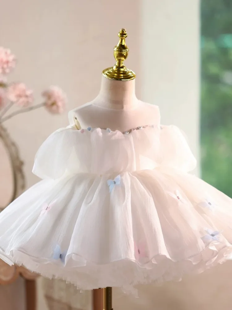 Hochwertige Kinder-Abendkleider für Mädchen, für Klavierauftritte, Geburtstage, Hochzeiten, Blumenmädchen A5039 Großhandel Mädchen-Abendroben – Detail 4