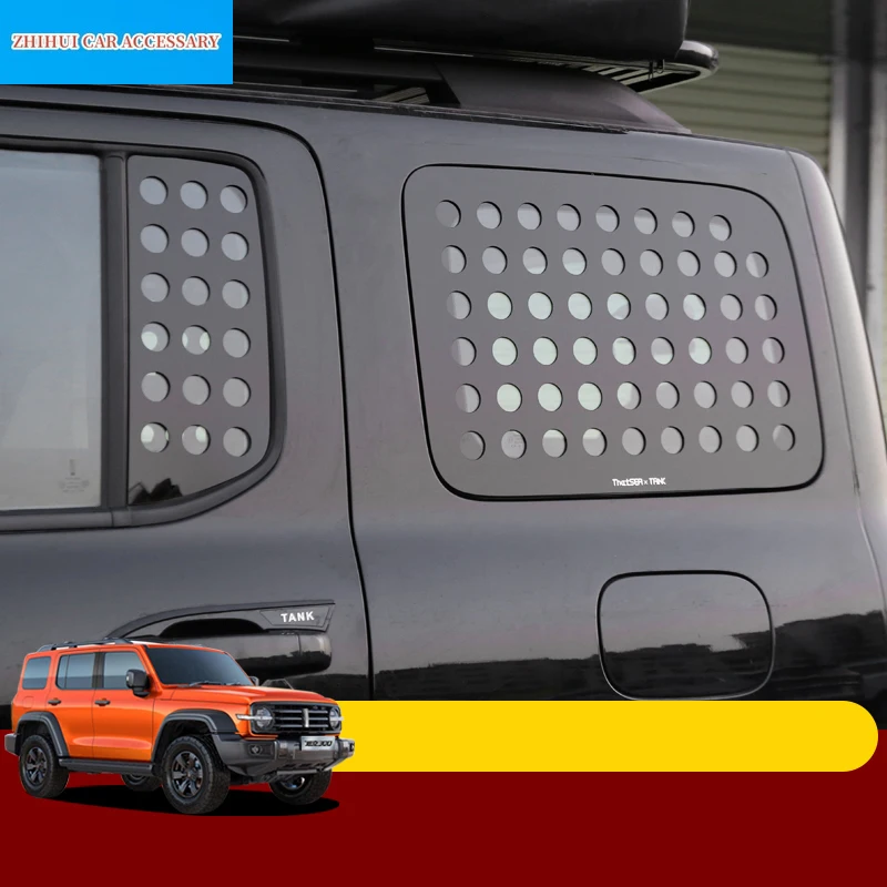 

For Great Wall TANK 300 2021 2022 2023 Car Rear Window Mesh Side Window Protective Mesh Sun Protection Cover Sticker Accessories