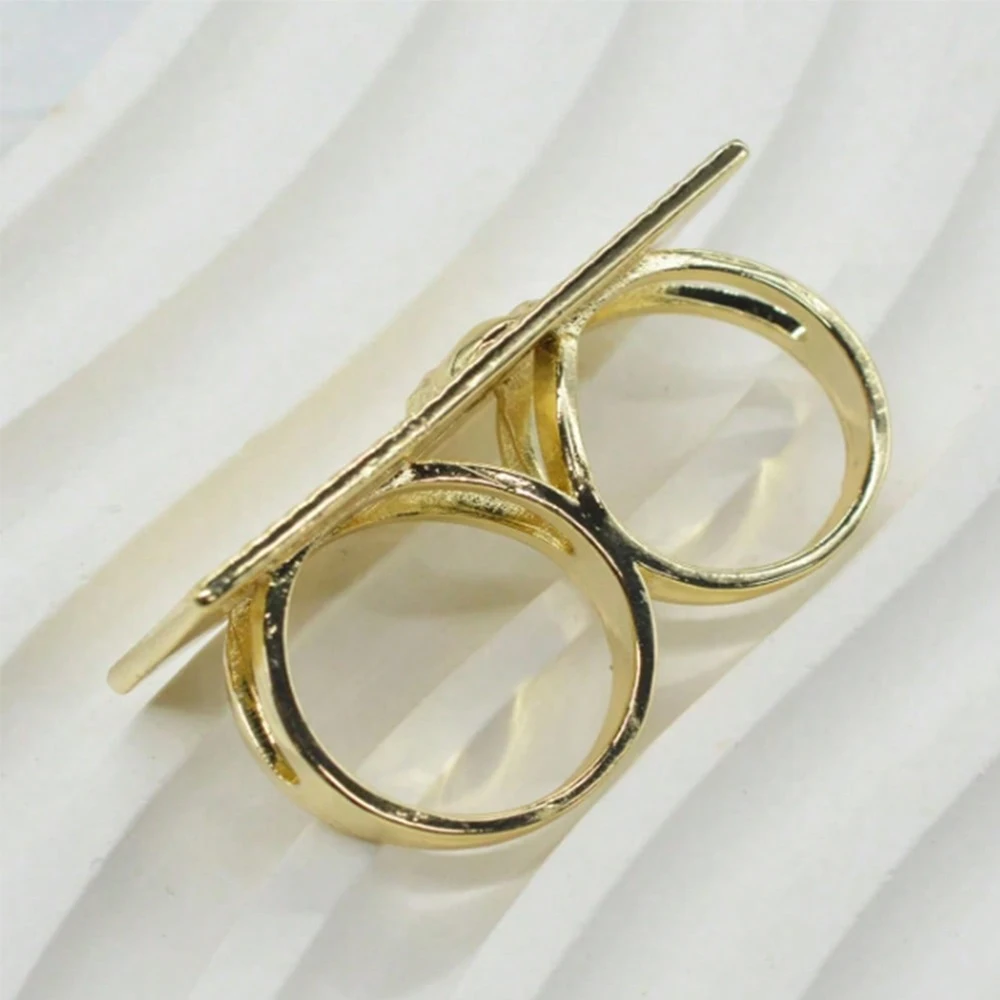 Gold Plated 100 Dollar Bill Adjustable Open Ring Vintage US Money Statement Finger Ring Men Women Hip Hop Jewelry view 5