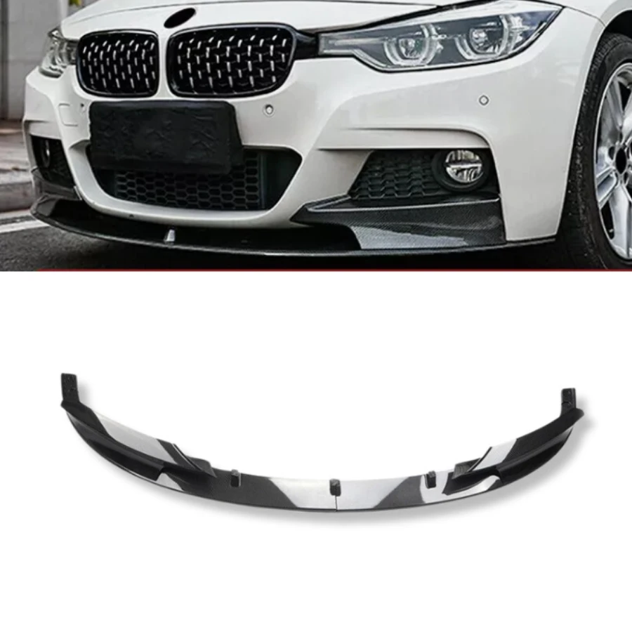 

Modification TIYPEOR Front Bumper Splitter for F30 3 Series M Sport 2012 - 2018 Front Lip Splitter Carbon Fiber Look