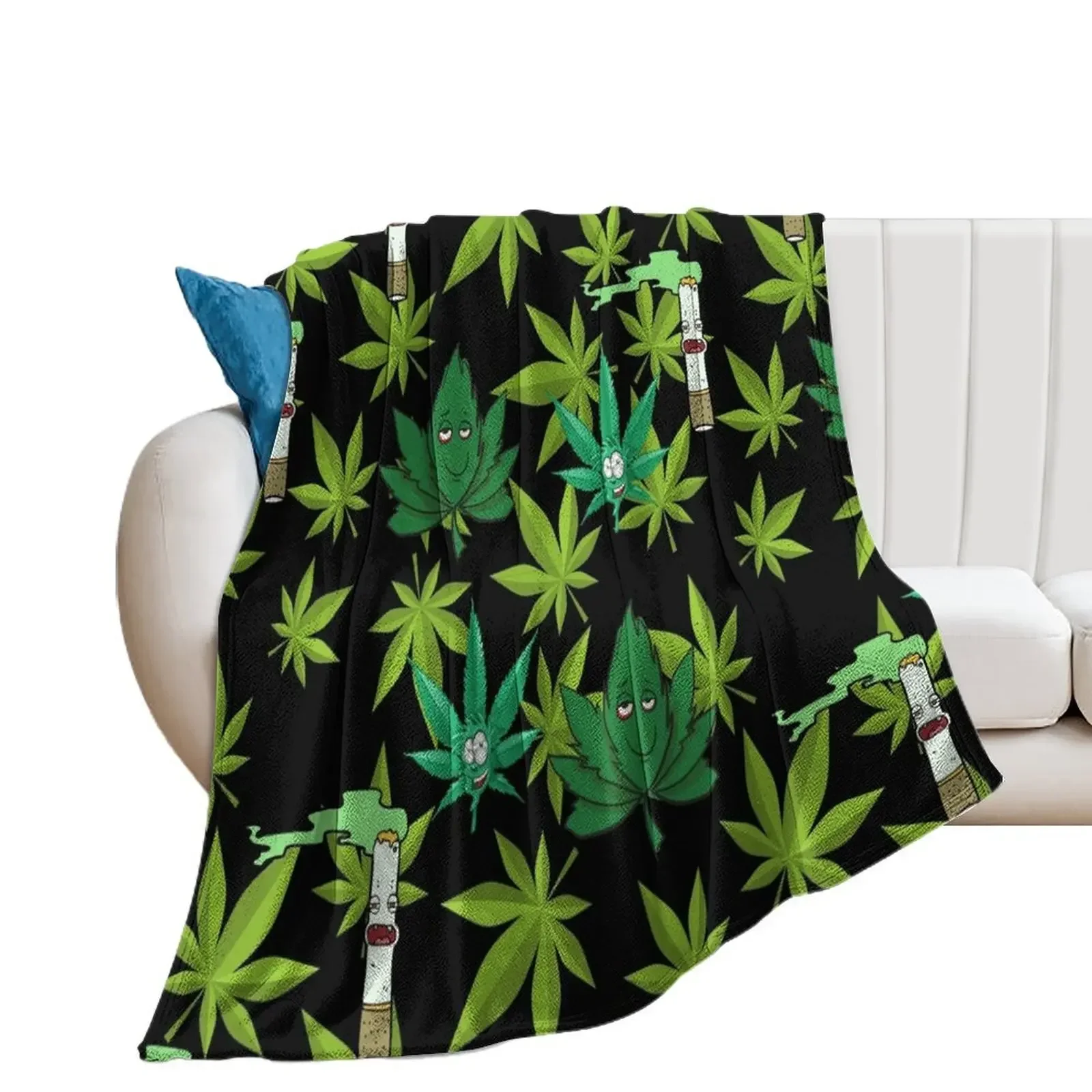 

Weed Pattern Throw Blanket Extra Large Throw Sofa Quilt Hairys Blankets